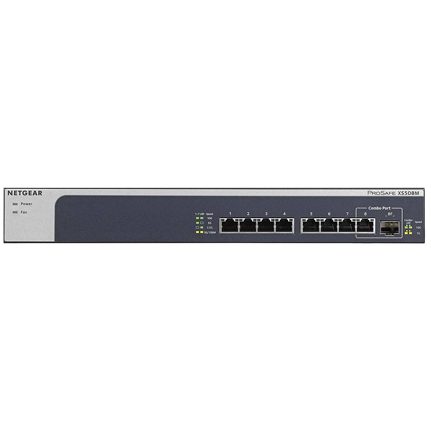 XS508M Unmanaged Switch 7 10 Gigabit Ethernet Ports u0026 1 10/10 Gigabit Ethernet SFP+