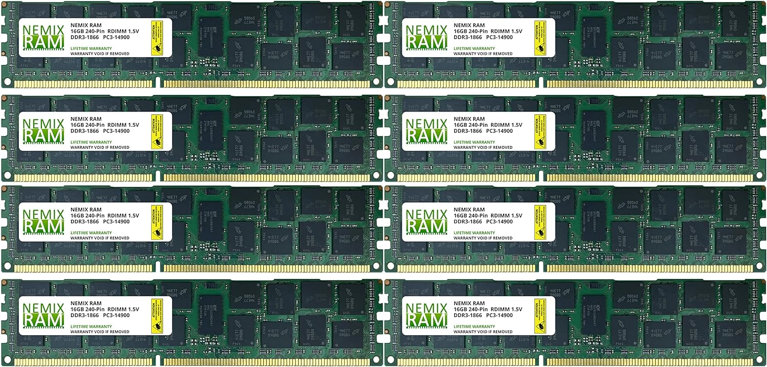 (2x16GB) DDR3 1866MHz PC3 14900 ECC RDIMM 2Rx4 1.5V Registered Server Memory by NEMIX