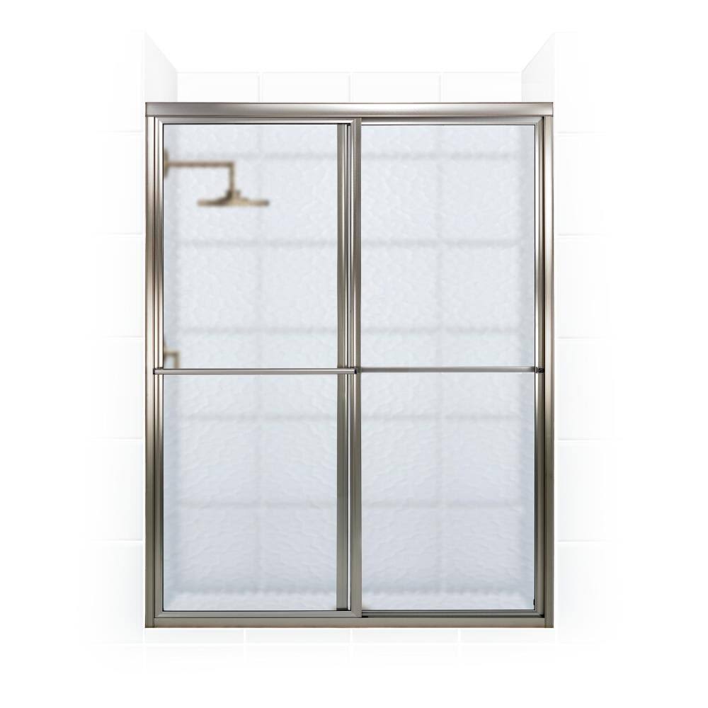Shower Doors 1656.70 a Newport Series 56x22 x 70x22 Framed Sliding Shower Do Brushed