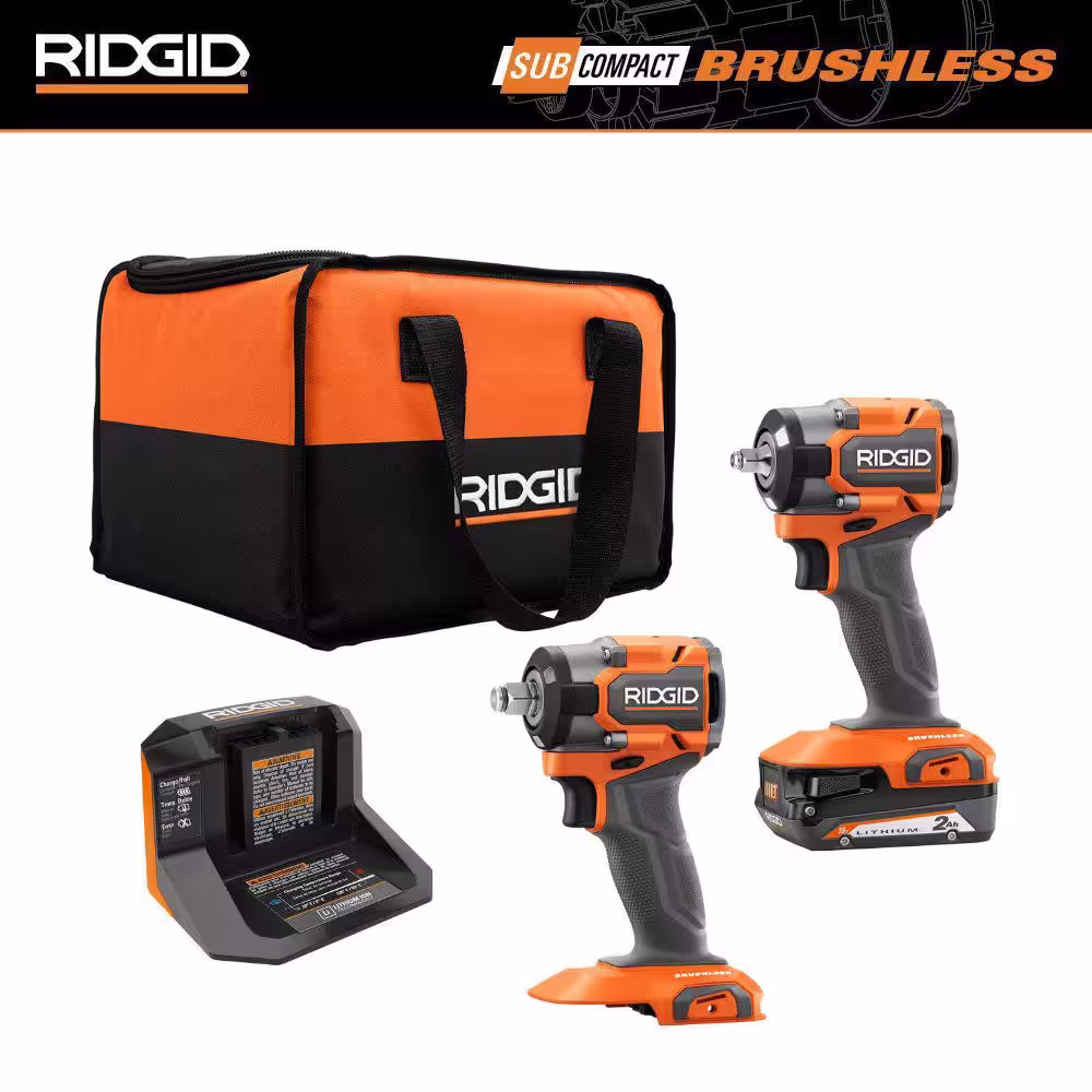 18V Subcompact Brushless Cordless 2 Tool Kit with (1) 2.0Ah Battery and