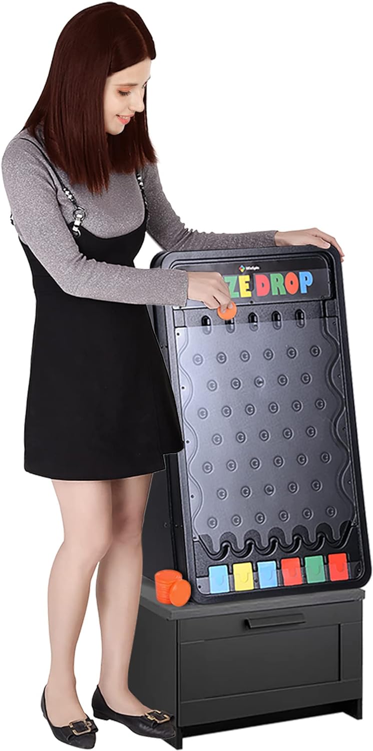 Games 30 Prize Drop Plinko Board Disk Drop Game Customizable 6 Slots with 10 Pucks for Carnival Tradeshow