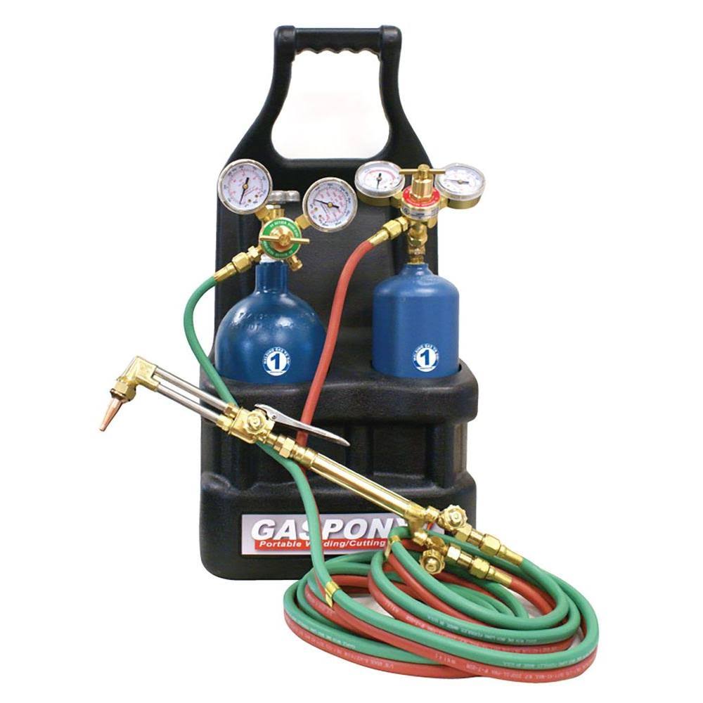 GasPony1 Medium Duty Cutting and Welding Outfit with Tote Oxyacetylene 11 Piece Set Model