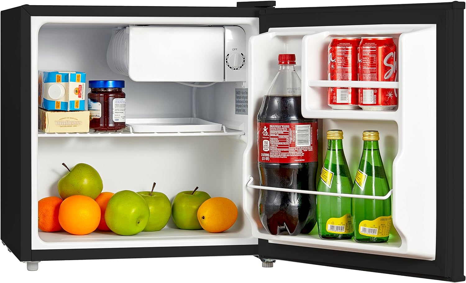 WHS 65LB1 Compact Single Reversible Door Refrigerator 1.6 Cubic Feet(0.045 Cubic Meter)