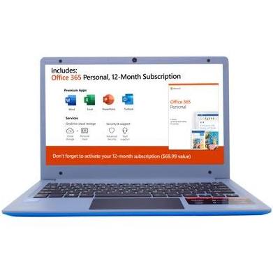 11.6 inch Ultra Thin Laptop FHD Tuned by THX Display Dual Core 32GB Storage 4GB Memory Mini HDMI Front Camera