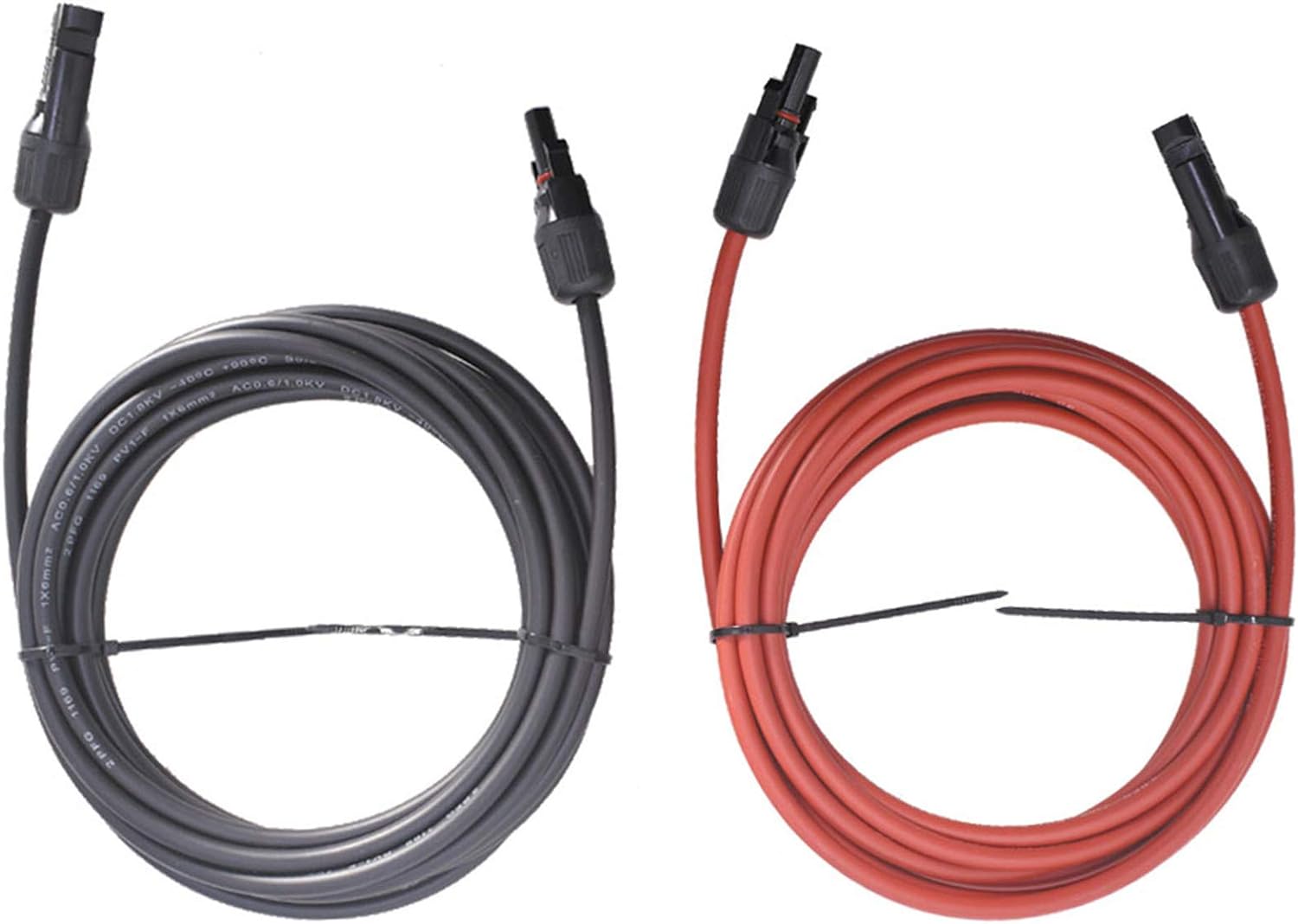 Wind Power 30FT 10AWG Black Red 10 Gauge Solar Panel Extension Cable Wire with Female and Male Connector Solar