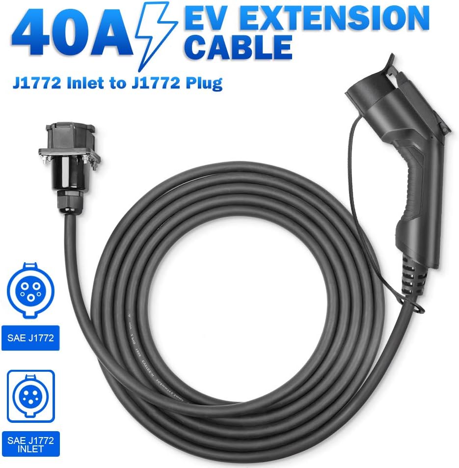 Shop J1772 Extension Cable 40Amp 20ft EV Extension Cord for EV Charging