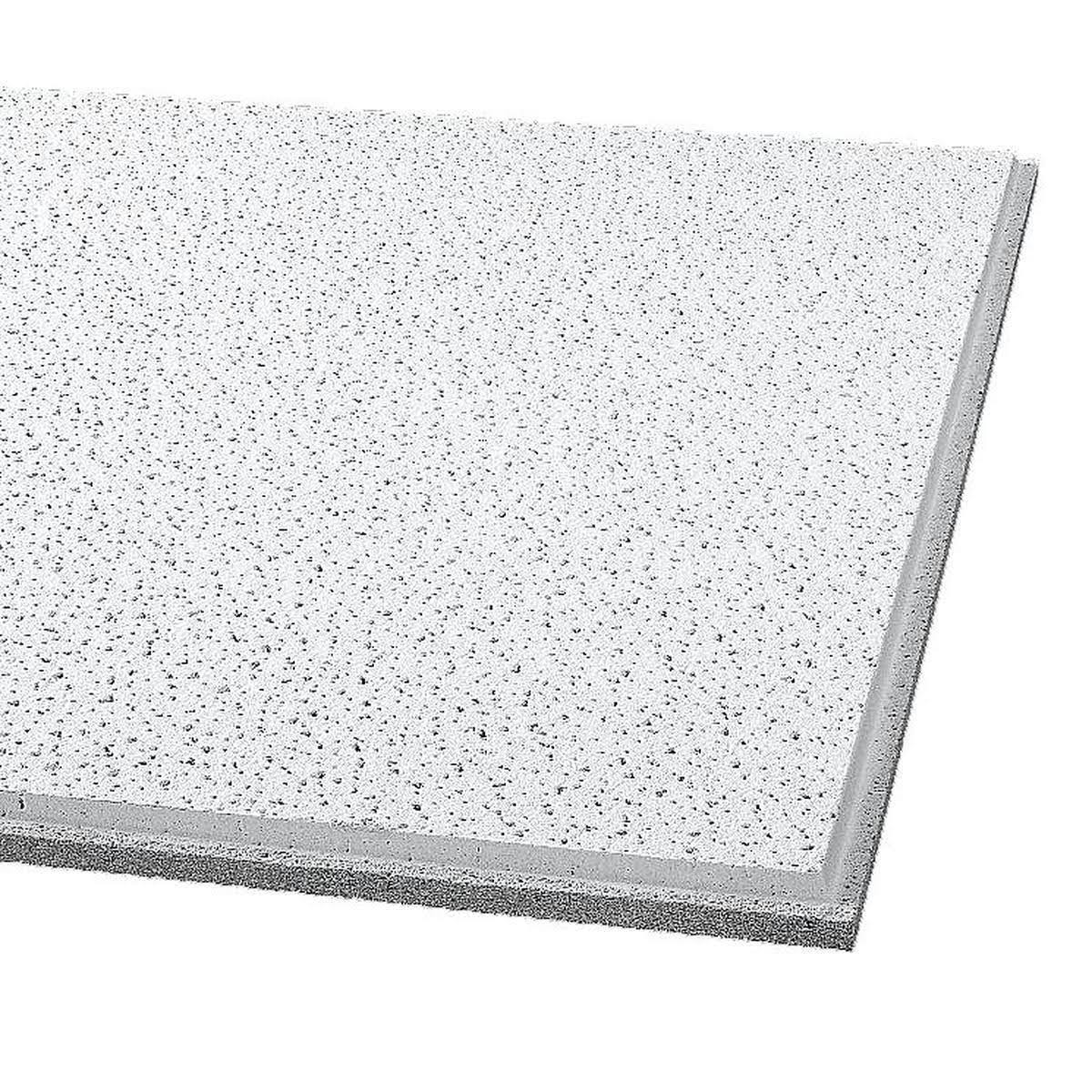 World Armstrong Acoustical Ceiling Tile 1732 Fine Fissured Humiguard Plus Tegular 24x24x5/8 in. 16 per