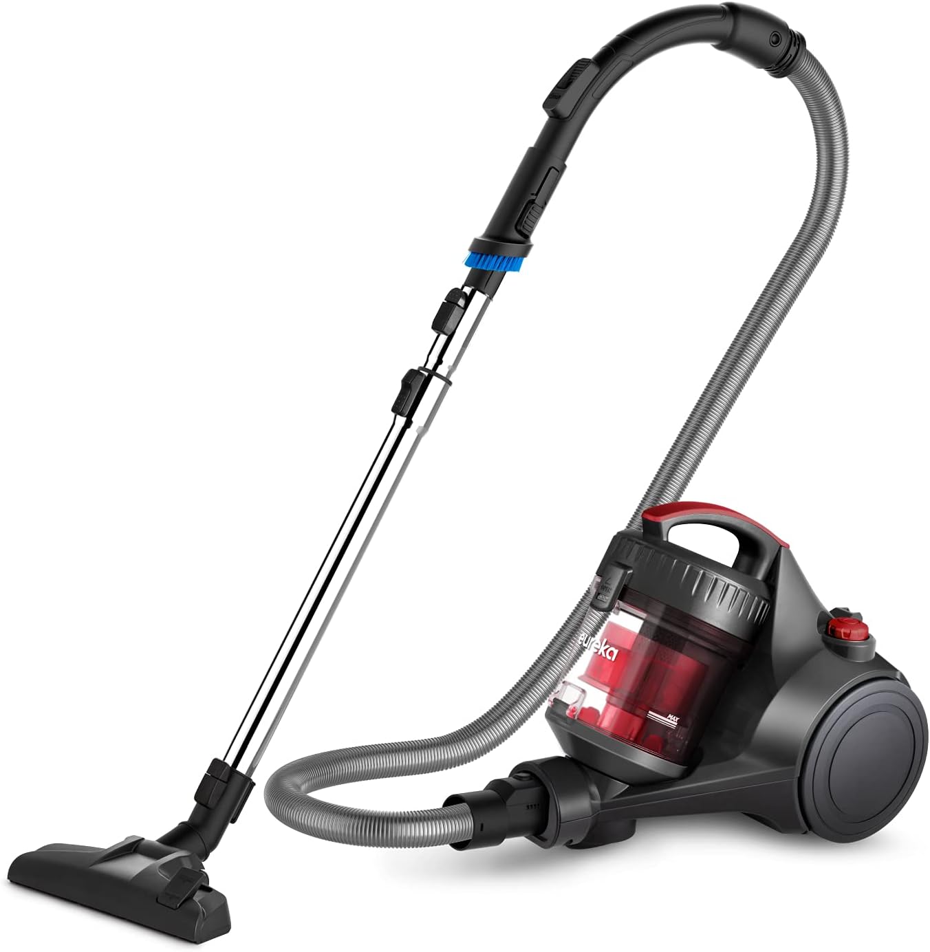 Whirlwind Bagless Canister Vacuum Cleaner Lightweight Vac for Carpets and Hard Floors w/Filter