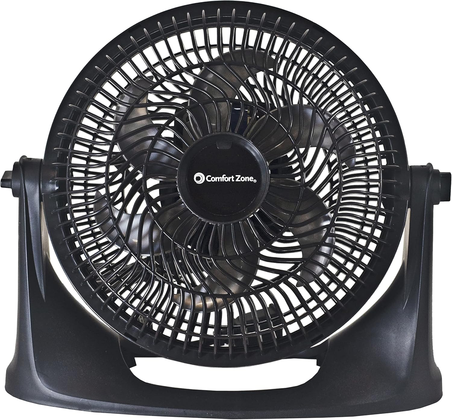 Zone PowrCurve CZHV101BS EU Floor Fan 6 Blade 3 Speed Control 180 Degree Adjustable Tilt Wall Mountable 9 inch
