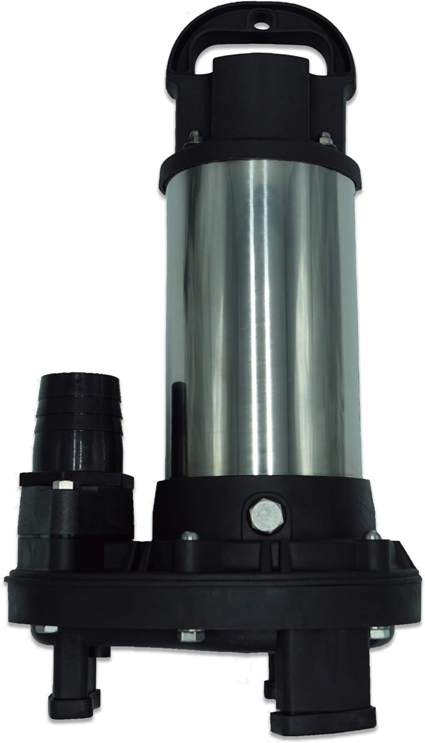 Gardens Ponds Piranha Series 5 500 GPH Direct Drive Submersible Pump for Water Gardens Ponds and Waterfalls