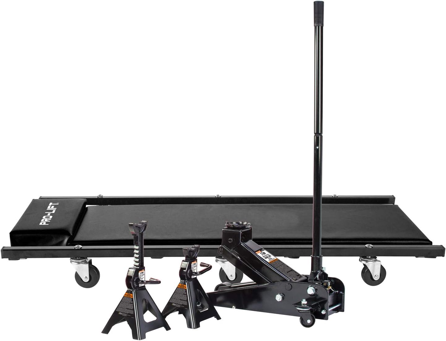 Shop G 4630JSCB 3 Ton Heavy Duty Floor Jack/Jack Stands and Creeper Combo Great for Service Garage Home Uses