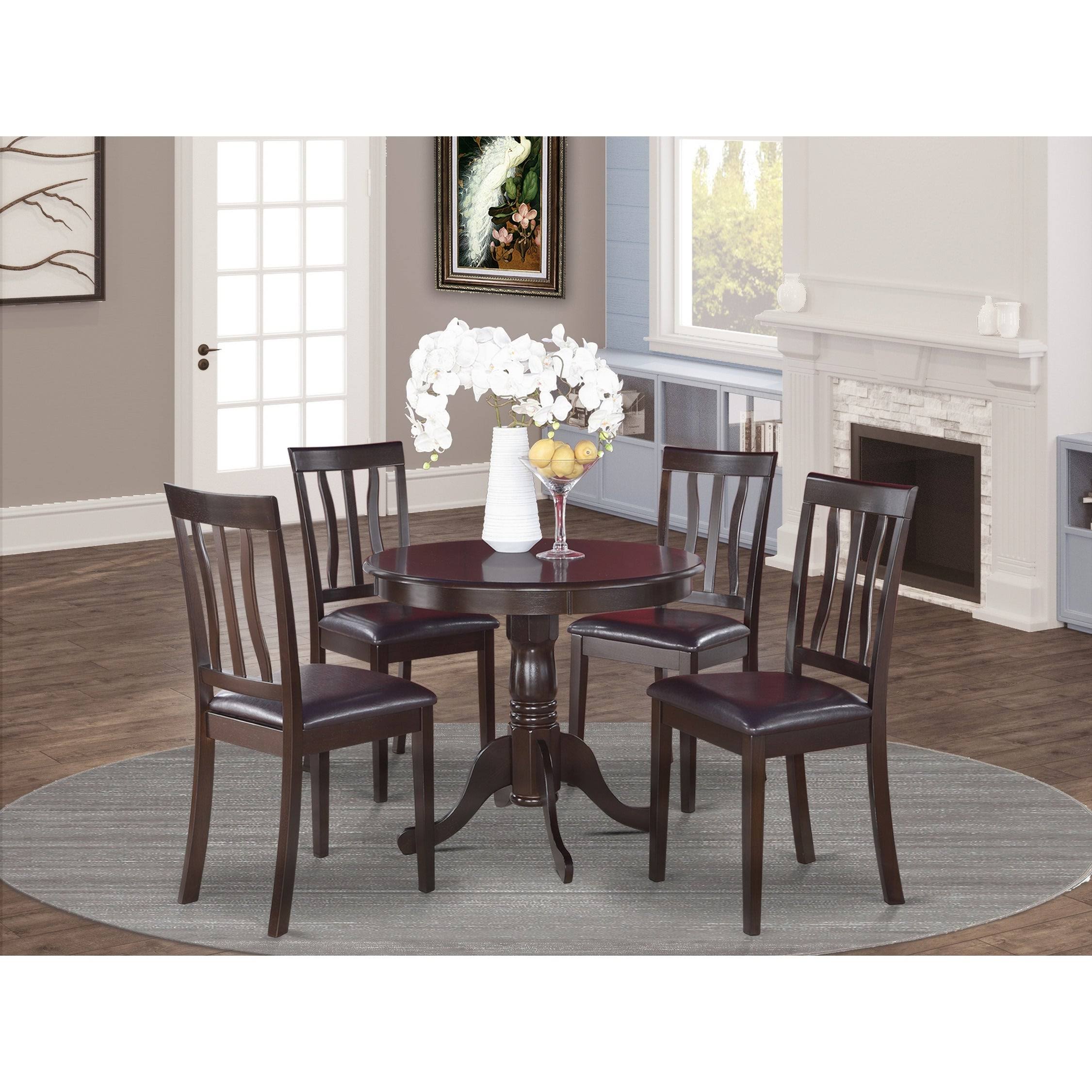 West Furniture 5 Piece Kitchen Table Set Kitchen Table and 4 Dining Room