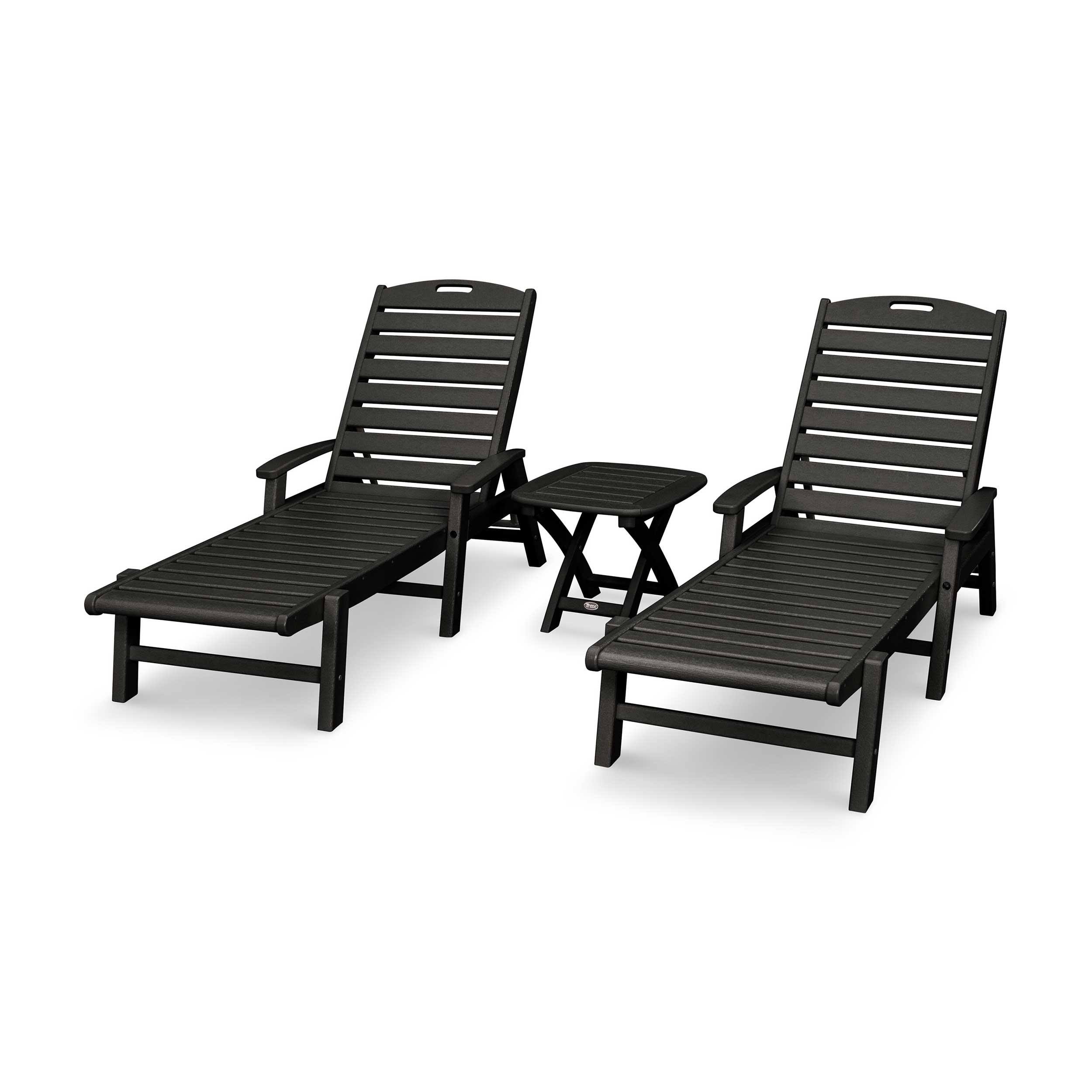 Yacht Club Recycled Plastic 2 to 3 Person Recycled Plastic Patio Outdoor Lounge