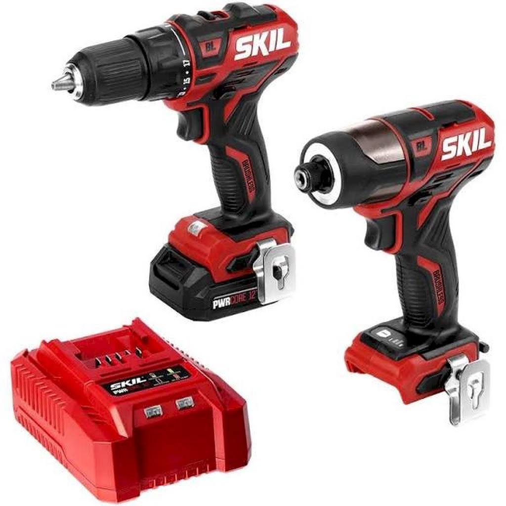 2 Tool Kit: PWRCore 12 Brushless 12V 1/2 inch Cordless Drill Driver and