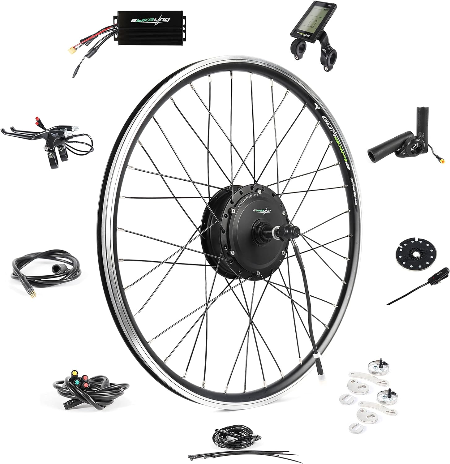 Waterproof Ebike Conversion Kit for Electric Bike 26 Front or Rear Wheel Electric Bicycle Hub Motor