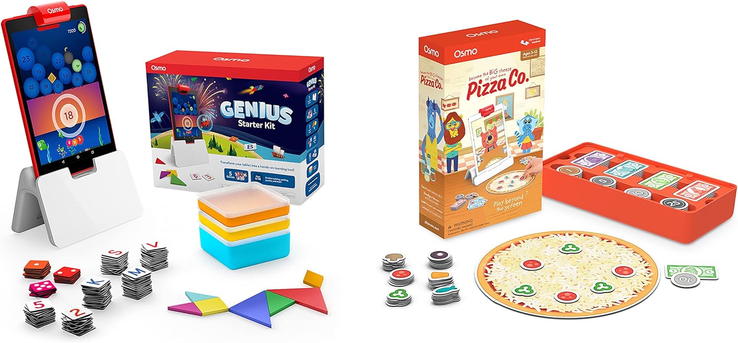 Genius Kit for Fire Tablet 5 Hands On Learning Games (Ages 6 10) Pizza Co. Game Bundle (Ages 5 12) Fire Tablet Base