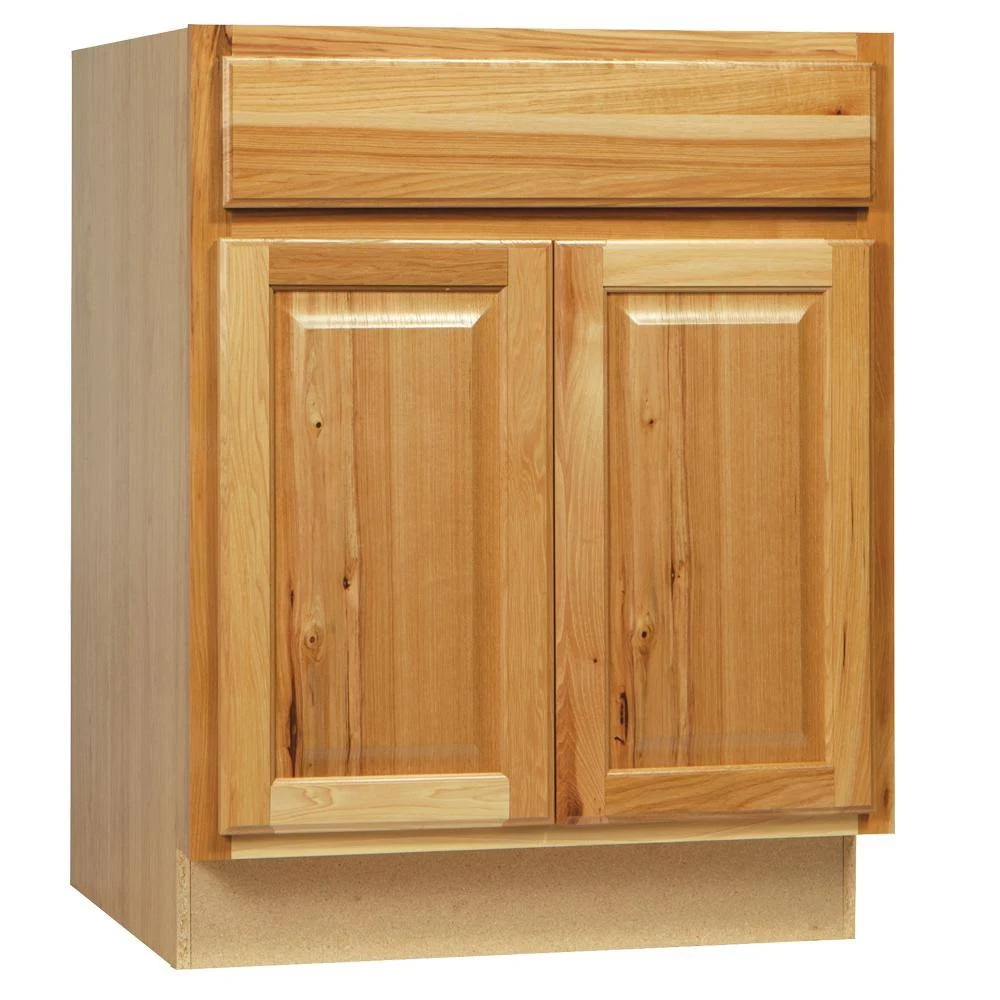 Bay Hampton Assembled 24 x 34.5 x 21 in. Bathroom Vanity Base Cabinet in Natural