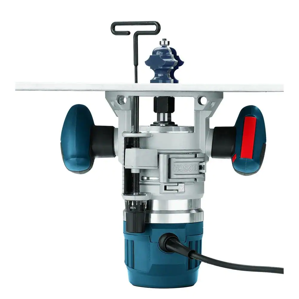 15 Amp 3 1/2 in. 2.3 HP Corded Electric Variable Speed Fixed Base Router Kit with Trigger