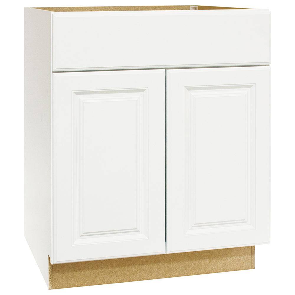 Bay KVSB30 SW Hampton Assembled 30 in. x 34.5 in. x 21 in. Bathroom Vanity Base Cabinet in Satin