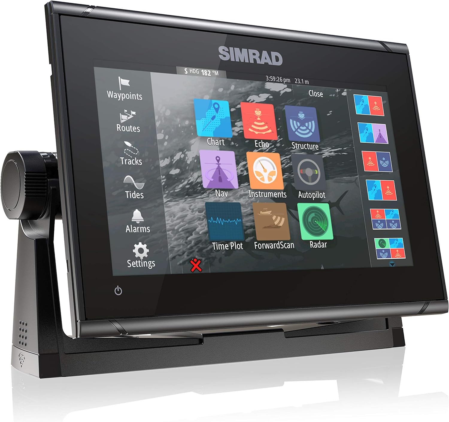 GO9 XSE 9 inch Chartplotter with Active Imaging 3 in 1 Transducer C MAP Discover Chart